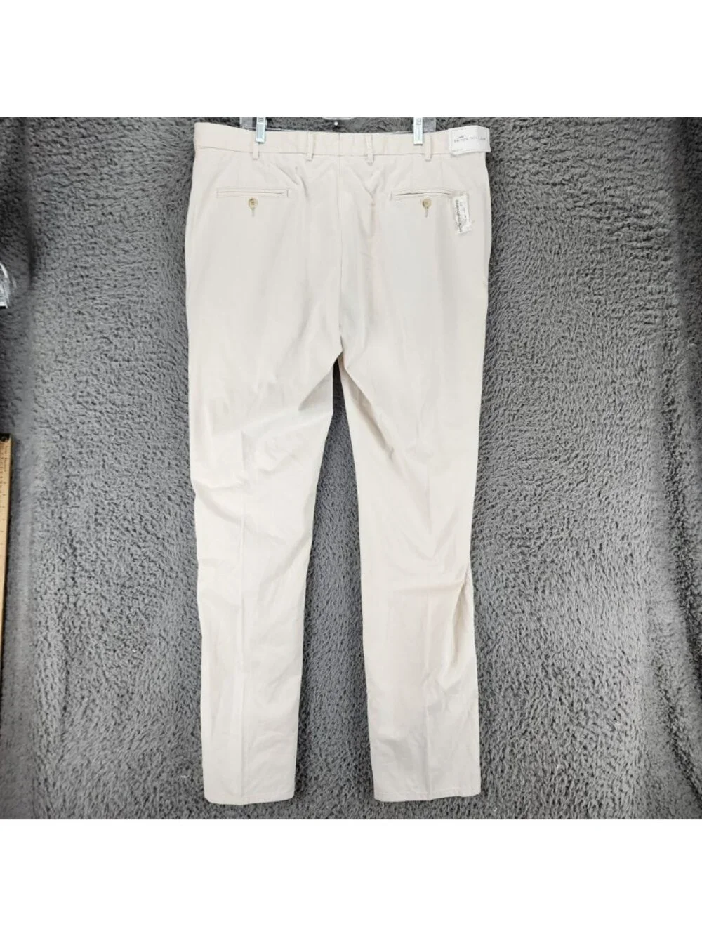 Peter Millar Pants Mens 40x36 Beige Pima Cotton High Rise Sport *NWD Read*